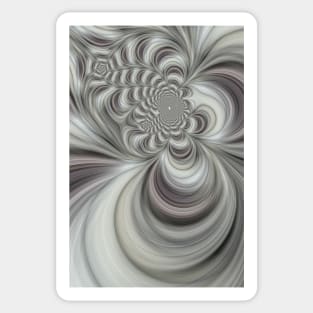 smooth pattern as creative design in shades of grey Sticker